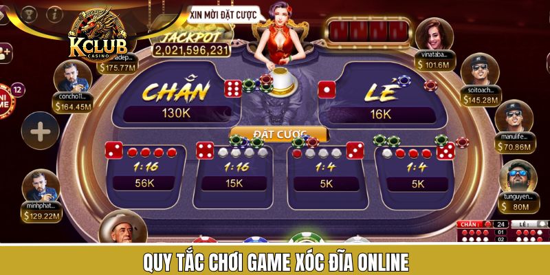 Quy tắc tham gia xóc đĩa trên KClub 